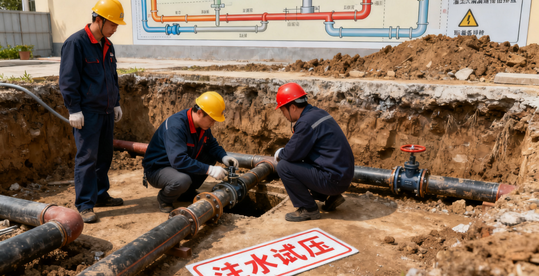 聽漏儀在濕土環境下管道測試現場